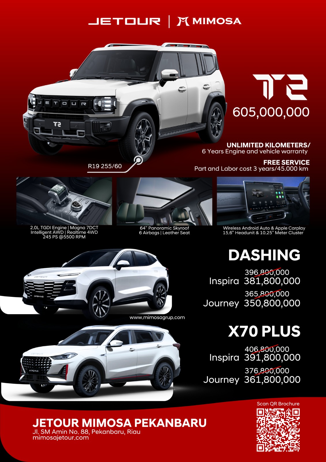 Pricelist Jetour Pekanbaru